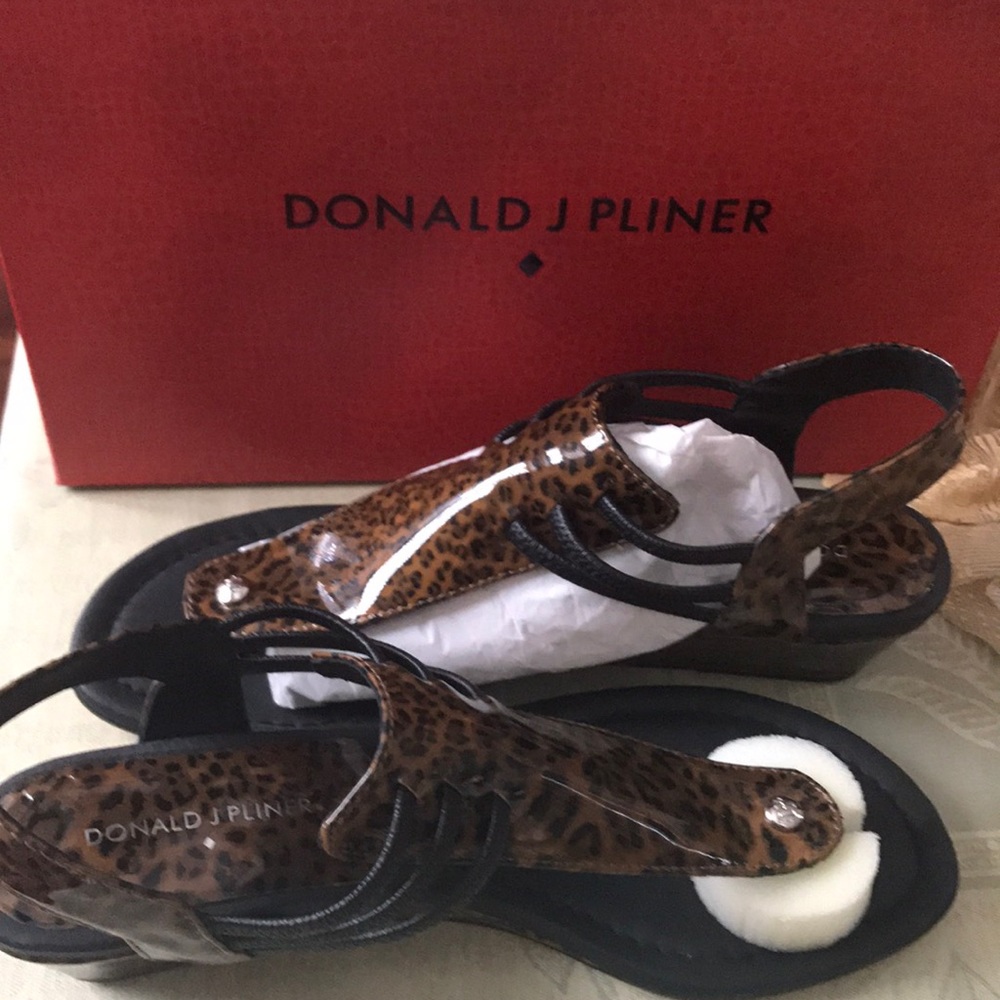 Donald J Pliner, Leopard Wedge Sandal
